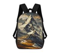 sinyumoney Majestic Mountain Rucksack Lightweight Casual Daypack School Backpacks for Campus Outdoor Travel Sports 17inch