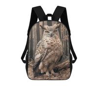 sinyumoney Majestic Owl in Forest School Bags Lightweight Airport College Students Back Pack for School/Work/Travel 17inch