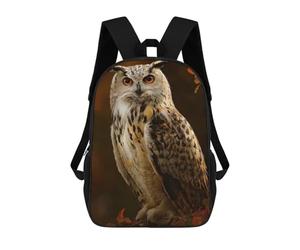 sinyumoney Majestic Owl Portrait School Backpack Computer Rucksack for School/Work/Travel- Perfect for Travel, Work And Daily Use 17inch