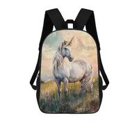 sinyumoney Majestic Unicorn School Backpack Rucksack Casual Daypacks School Work Travel Bag for Camping Outdoor Adventures And Daily Travel 17inch