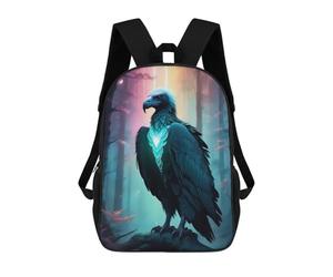 sinyumoney Majestic Vulture 3D Printed Children's School Backpack for Kids High Capacity Travel Rucksacks Book Bags Kids School Bag Back Pack 17inch