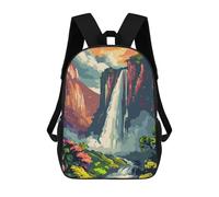 sinyumoney Majestic Waterfall Backpack School Water Resistant Travel Backpack Computer Bag for School/Work/Travel 17inch