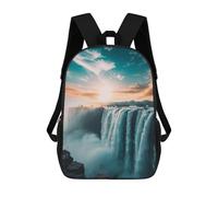 sinyumoney Majesty at Victoria Falls School Backpack Schoolbags For Girls Boys Backpack With Pocket Fashion School Bag Kids Backpack 17inch