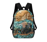 sinyumoney Majesty of The Jade Plains Backpack 3D Printed School Bag For Boys High Capacity Travel Backpacks Book Bags Boys School Bag Mochila 17inch