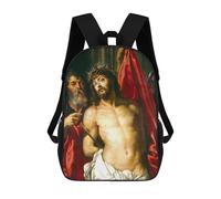 sinyumoney Man of Sorrows by Rubens School Backpack Water Resistant Travel Backpack Computer Bag for Girls Boys Teenage 17inch