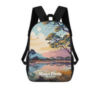 sinyumoney Mana Pools National Park, Zimbabwe Backpack School Lightweight Casual Daypack School Backpacks for Men, Women & Teenage Boys 17inch
