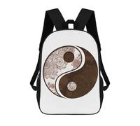 sinyumoney Mandala IV - Yang Yin Backpacks Kids Student Schoolbag,3D Printed Backpacks,Elementary And Middle School Students Backpacks for Boys Girls 17inch