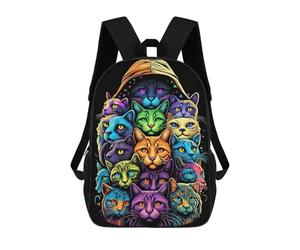sinyumoney Many Vivid Cats Backpacks 3D Printed Kids School Backpack Outdoor Casual Daypack Fashion Casual Children Backpacks Cute Travel Bags 17inch