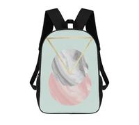 sinyumoney Marble Art I Backpack 3D Printed Kids School Backpack High Capacity Travel Backpacks Book Bags Kids Backpack 17inch