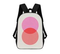 sinyumoney Marble Circles 02 Kids' Backpack 3D Printing School Bag Boys Cool Daypacks Casual Knapsack Fun Back Bag for Kids And Teenager 17inch