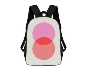 sinyumoney Marble Circles 02 Kids' Backpack 3D Printing School Bag Boys Cool Daypacks Casual Knapsack Fun Back Bag for Kids And Teenager 17inch