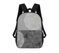 sinyumoney Marble Collage IV Backpacks Kids School Backpack School Bag 3D Printed Fashion School Bags for Boys Elementary And Middle School Students 17inch