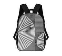 sinyumoney Marble Collage V Backpack with Pocket 3D Printed Backpacks, Travel Rucksacks Book Bags Kids School Bag 17inch