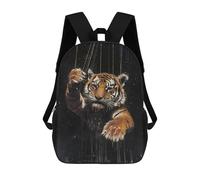 sinyumoney Marionette Tiger Puppet Art Backpack School Bag Computer Rucksack for School/Work/Travel for Camping Outdoor Adventures And Daily Travel 17inch