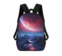 sinyumoney Mars Landscape with Mountains School Bags School Secondary High School College Backpack Travel for Men, Women & Teenage Boys 17inch