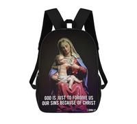 sinyumoney Mary Mother of God School Backpack Lightweight Airport College Students Back Pack- Perfect for Travel, Work And Daily Use 17inch