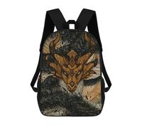 sinyumoney Masked Dragon Rucksack Water Resistant Computer Rucksack for Camping Outdoor Adventures And Daily Travel 17inch