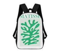 sinyumoney Matisse I School Backpack 3D Printed School Bags Boys Girls Laptop Backpack for Kids/Students/Adults 17inch