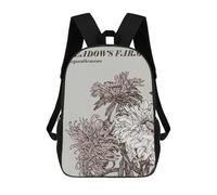 sinyumoney Meadows Farm Chrysanthemums Floral Art Backpack School Bag Business Laptop Rucksack Bag Unisex Casual Daypack for Men/Women 17inch