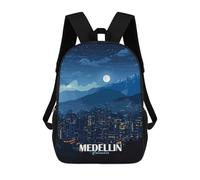 sinyumoney Medellin Colombia Night Cityscape Rucksack Computer Rucksack for School/Work/Travel for Teenage Girls Boys Women Men 17inch