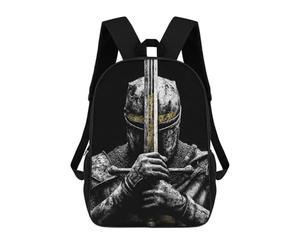 sinyumoney Medieval Crusader with Sword Children's Backpacks 17inch School Backpack 3D Printed Bag Bookbag for Kids Travel Rucksacks Boy Girl Book Bags Kids School Bag