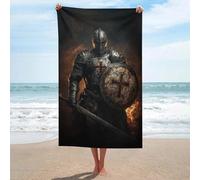 sinyumoney Medieval Knight Armor Set-4 Basics Towel Set Super Soft Absorbent Beach Towel for Bathroom Pool Beach And Trips Bath Sheet 130cm*80cm