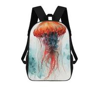 sinyumoney Medusa Animal Art 3D Printed 17inch School Bag Children's School Backpack Travel Backpacks Casual Fashion Bag for Kids School Students