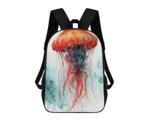 sinyumoney Medusa Animal Art 3D Printed 17inch School Bag Children's School Backpack Travel Backpacks Casual Fashion Bag for Kids School Students