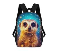 sinyumoney Meerkat in Winter Wonderland School Backpack Secondary Causal Travel High School Bags for Campus Outdoor Travel Sports 17inch