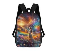 sinyumoney Melody of Heart Backpack School Daypacks Business Backpack Water Resistant Bookbag for Girls Boys Teenage 17inch