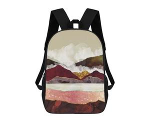 sinyumoney Melon Mountains Backpack School Bag Lightweight Airport College Students Back Pack for Teenage Girls Boys Women Men 17inch