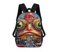 sinyumoney Melting Fantasy Creature Backpack Schoolbags for Boys Girls Casual Sport Daypack Elementary Primary Large Capacity Bookbags 17inch