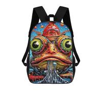 sinyumoney Melting Frog Fantasy Backpack 3D Print Kids Bag Elementary Students Daypack Lightweight School Bag for Children Girls Boys Nursery Lunch Pack 17inch
