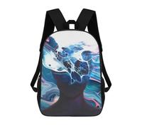 sinyumoney Mental Drifting Backpack School Bag Business Laptop Rucksack Bag Unisex Casual Daypack for School/Work/Travel 17inch
