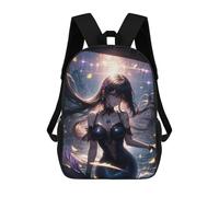 sinyumoney Mermaid 5 Children's Backpack, Schoolbag Large Capacity Students Bookbag Rucksack Knapsack for Boys Girls Adults Teen 17inch