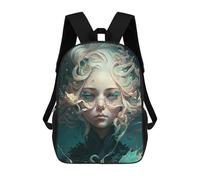 sinyumoney Mermaid Dreams Fantasy Art Backpacks 3D Printed Kids School Backpack Outdoor Casual Daypack Fashion Casual Children Backpacks Cute Travel Bags 17inch