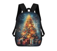 sinyumoney Merry And Bright School Backpack Daypacks Business Backpack Water Resistant Bookbag for Men/Women 17inch