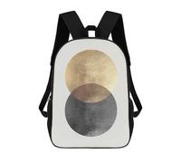 sinyumoney Metal And Gold Art 5 Backpack School Large School Backpack for Boys - Perfect for Travel, Work And Daily Use 17inch