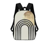 sinyumoney Metal And Gold Art 6 Backpack School Bag School Secondary High School College Backpack Travel for Teenage Girls Boys Women Men 17inch