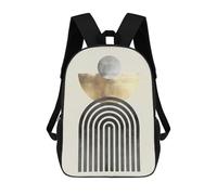sinyumoney Metal And Gold Art 7 School Backpack Water Resistant School Bag Business Backpack for Boys/Girls/Teenagers 17inch