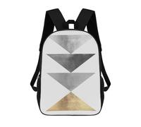 sinyumoney Metal And Gold Art C School Backpack Business Laptop Rucksack Bag Unisex Casual Daypack for Boys/Girls/Teenagers 17inch
