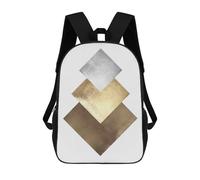 sinyumoney Metallic And Gold Art 03 School Backpack for Girls Backpack Water Repellent Casual Daypack Lightweight Rucksack Boy Girl School Backpack 17inch