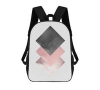 sinyumoney Metallic And Gold Art 05 3D Printed Children's School Backpack for Kids High Capacity Travel Rucksacks Book Bags Kids School Bag Back Pack 17inch