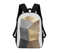 sinyumoney Metallic And Gold Art 08 Rucksack Fashion Stationery Backpack Waterproof Casual Daypacks for Men/Women 17inch