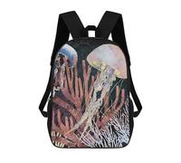 sinyumoney Metallic Coral Backpack School Daypacks Business Backpack Water Resistant Bookbag for Girls Boys Teenage 17inch