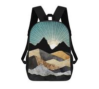 sinyumoney Metallic Daybreak Backpack School Bag Business Laptop Rucksack Bag Unisex Casual Daypack for School/Work/Travel 17inch
