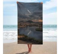 sinyumoney Meteor Shower Over Desert Oasis Towels Bathroom Lightweight Soft Absorbent Beach Towel Perfect The Home 130cm*80cm