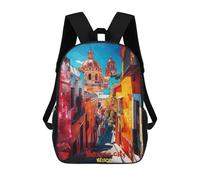 sinyumoney Mexico City Art Backpack School Bag Water Resistant Computer Rucksack for Campus Outdoor Travel Sports 17inch