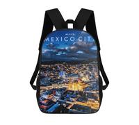 sinyumoney Mexico City Lights School Backpack Large Water Resistant Laptop Backpack for Men, Women & Teenage Boys 17inch