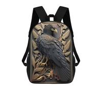 sinyumoney Mighty Golden Eagle Backpack School Secondary Causal Travel High School Bags for Boys/Girls/Teenagers 17inch